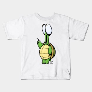 Frightened Turtle Kids T-Shirt